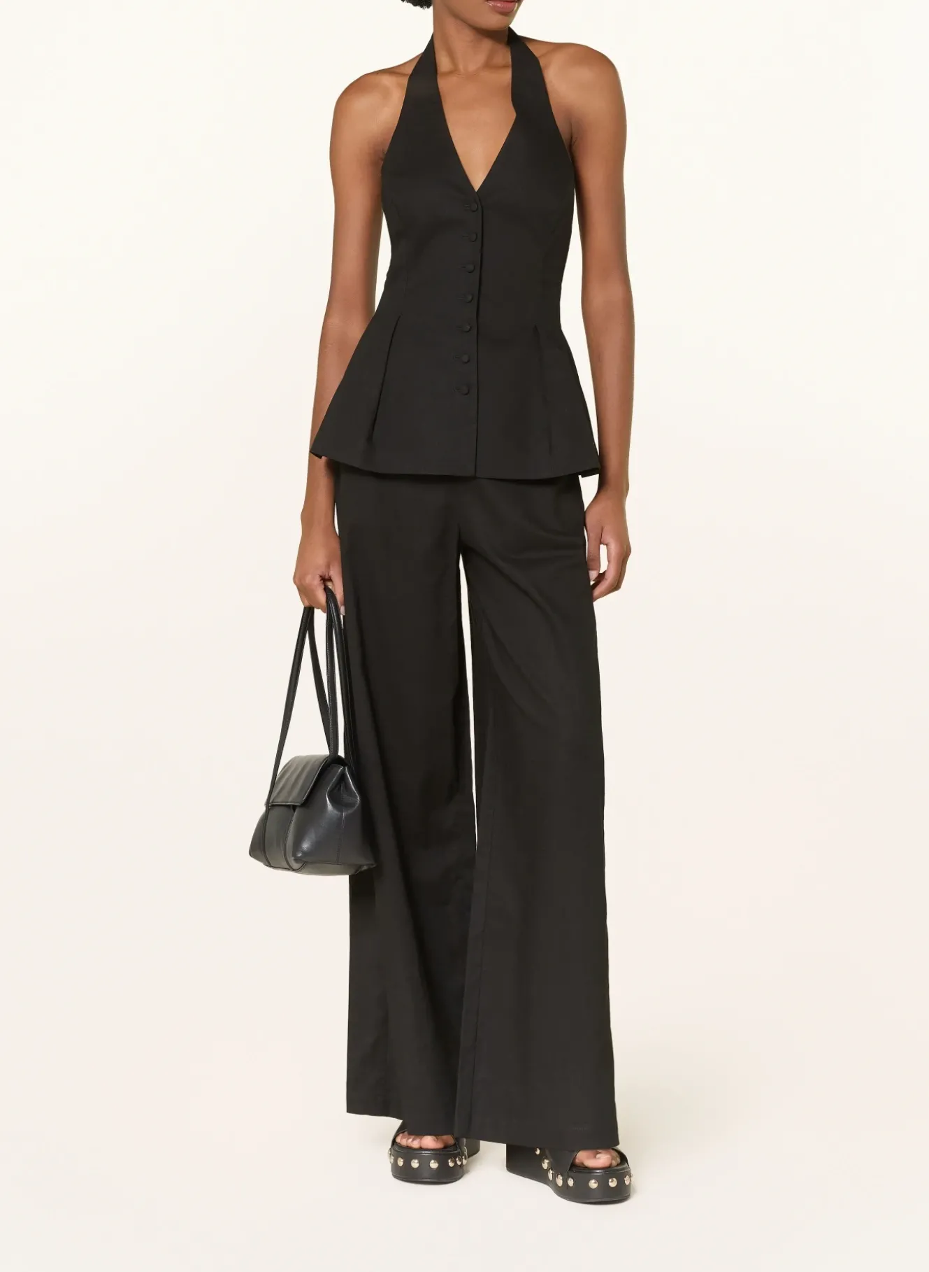 Marlenehose mit Leinen