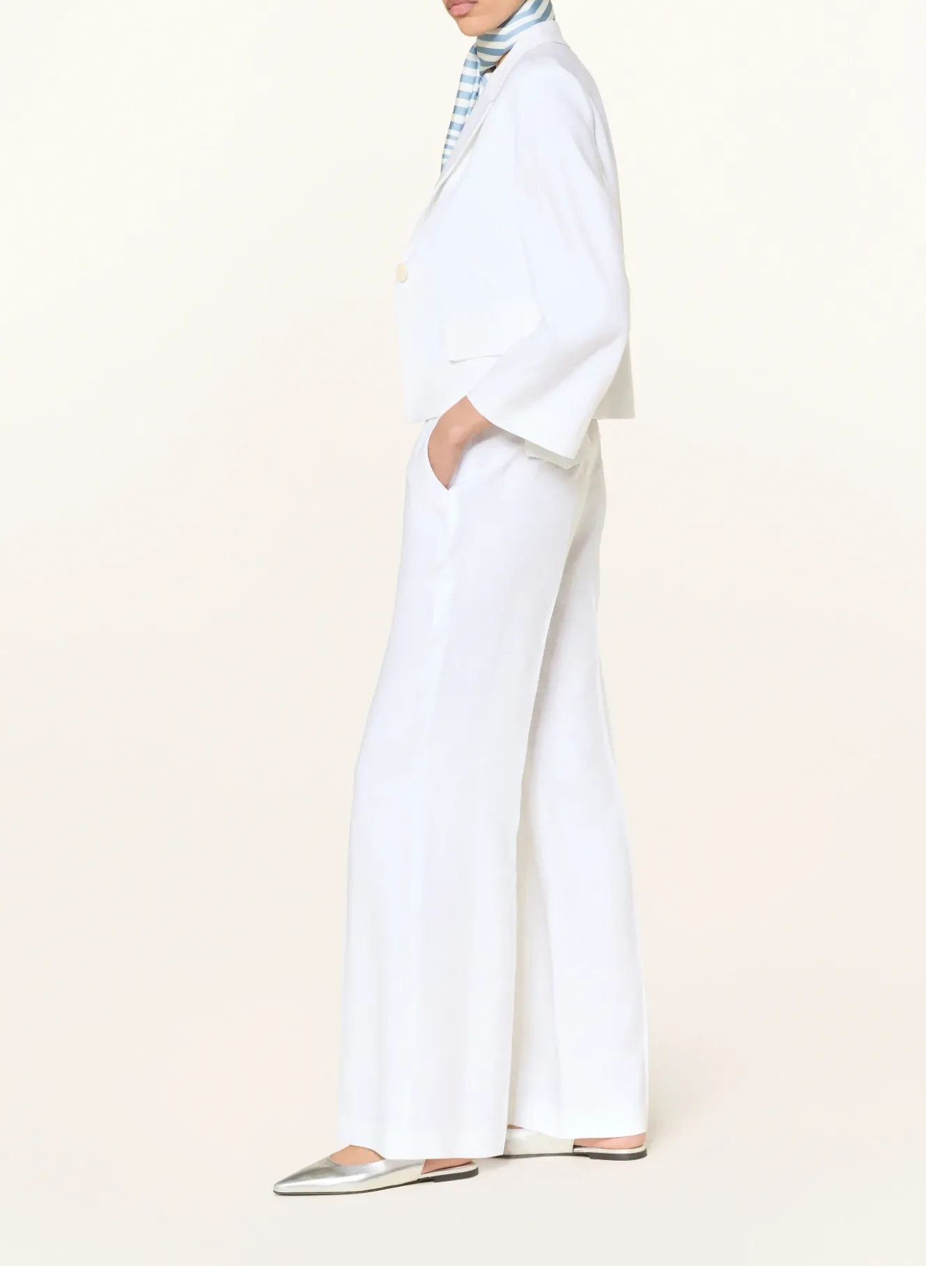 Marlenehose mit Leinen