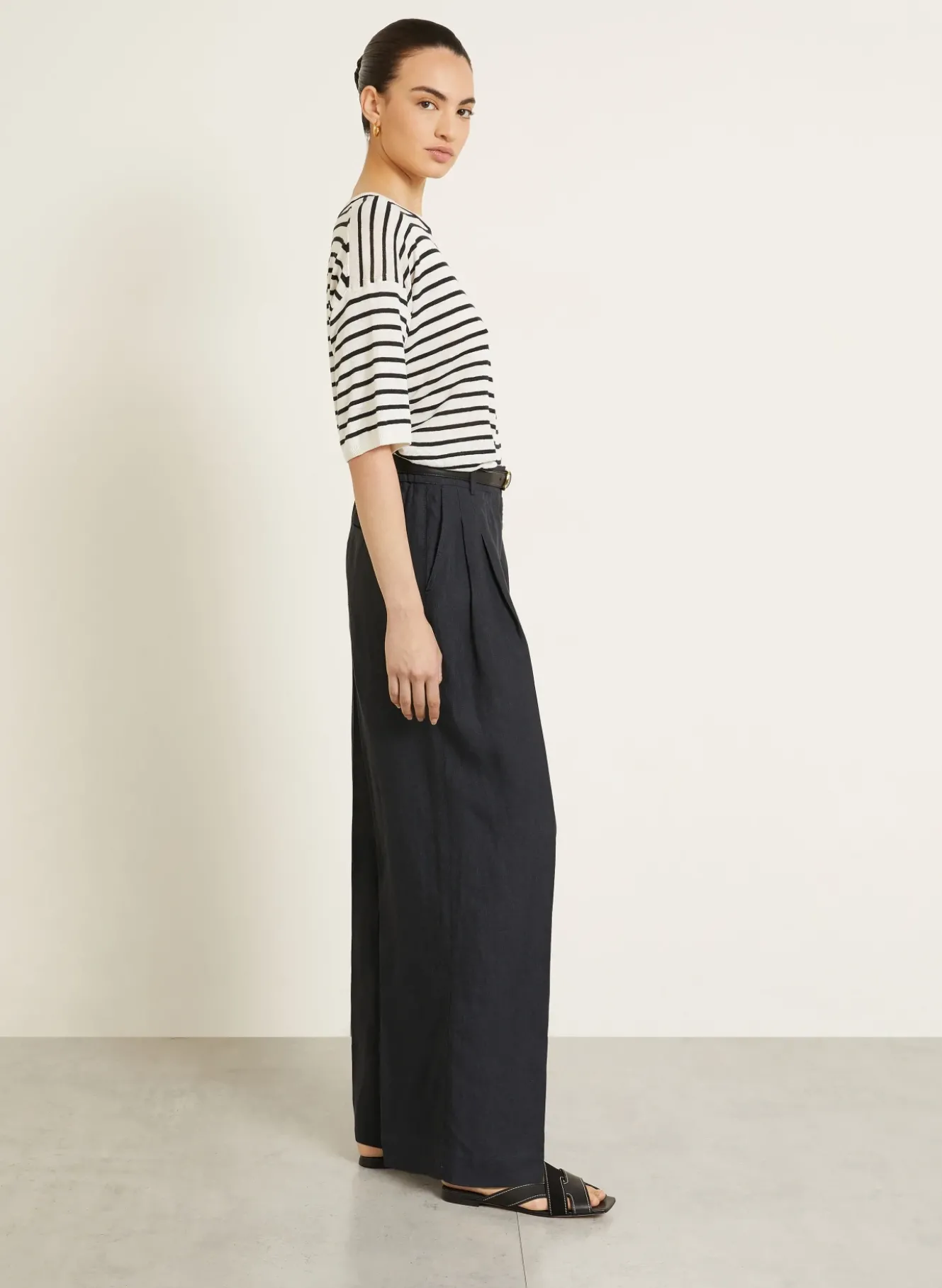 Marlenehose SANTORINI aus Leinen