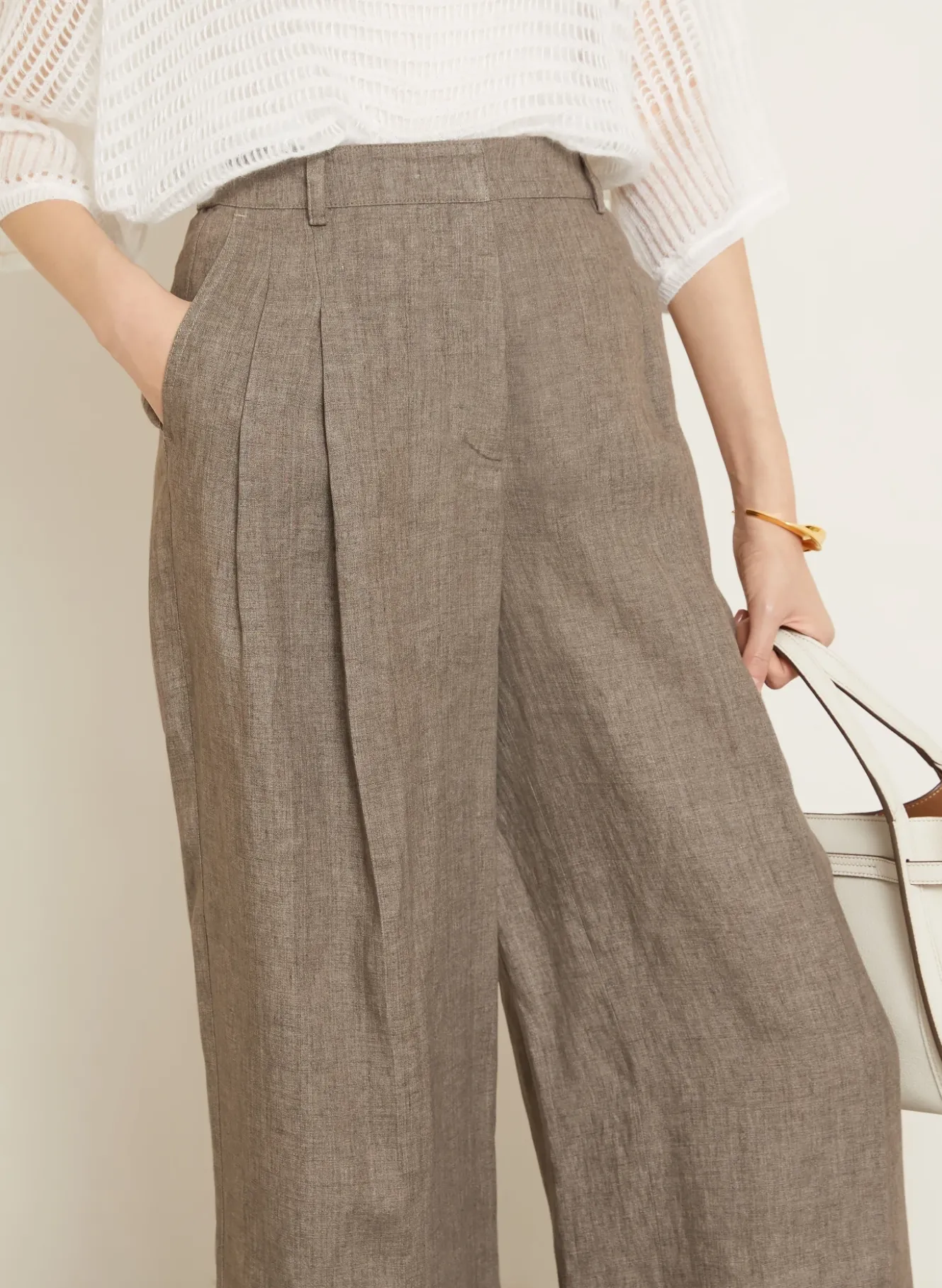 Marlenehose SANTORINI aus Leinen
