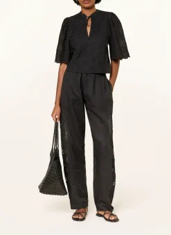 Marlenehose TRIKA mit Spitze