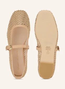 Mary-Jane-Ballerinas mit Schmucksteinen