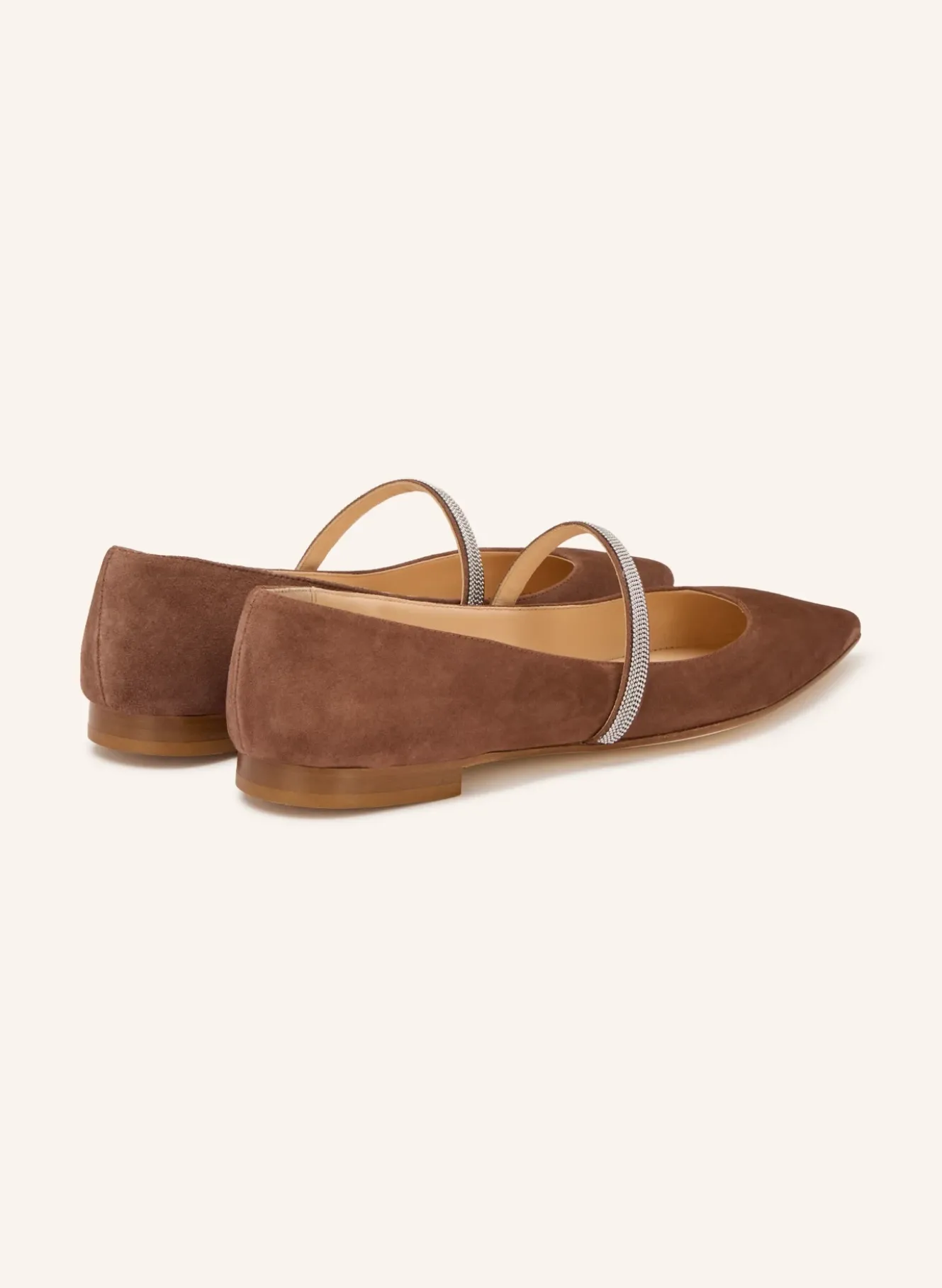 Mary-Jane-Ballerinas mit Schmuckperlen