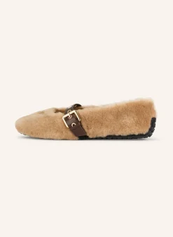 Mary-Jane-Ballerinas TOASTY aus Kunstfell