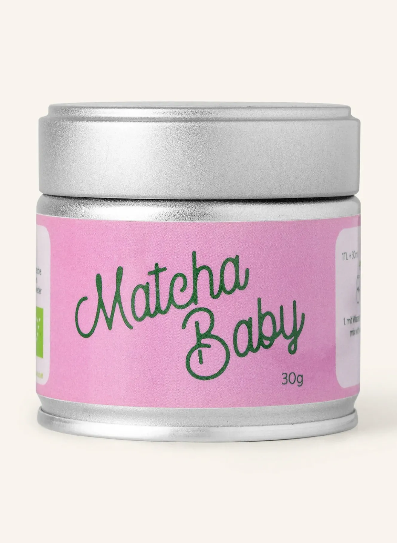 Matcha Baby Traditional Set – mit Rosa Glas-Schale