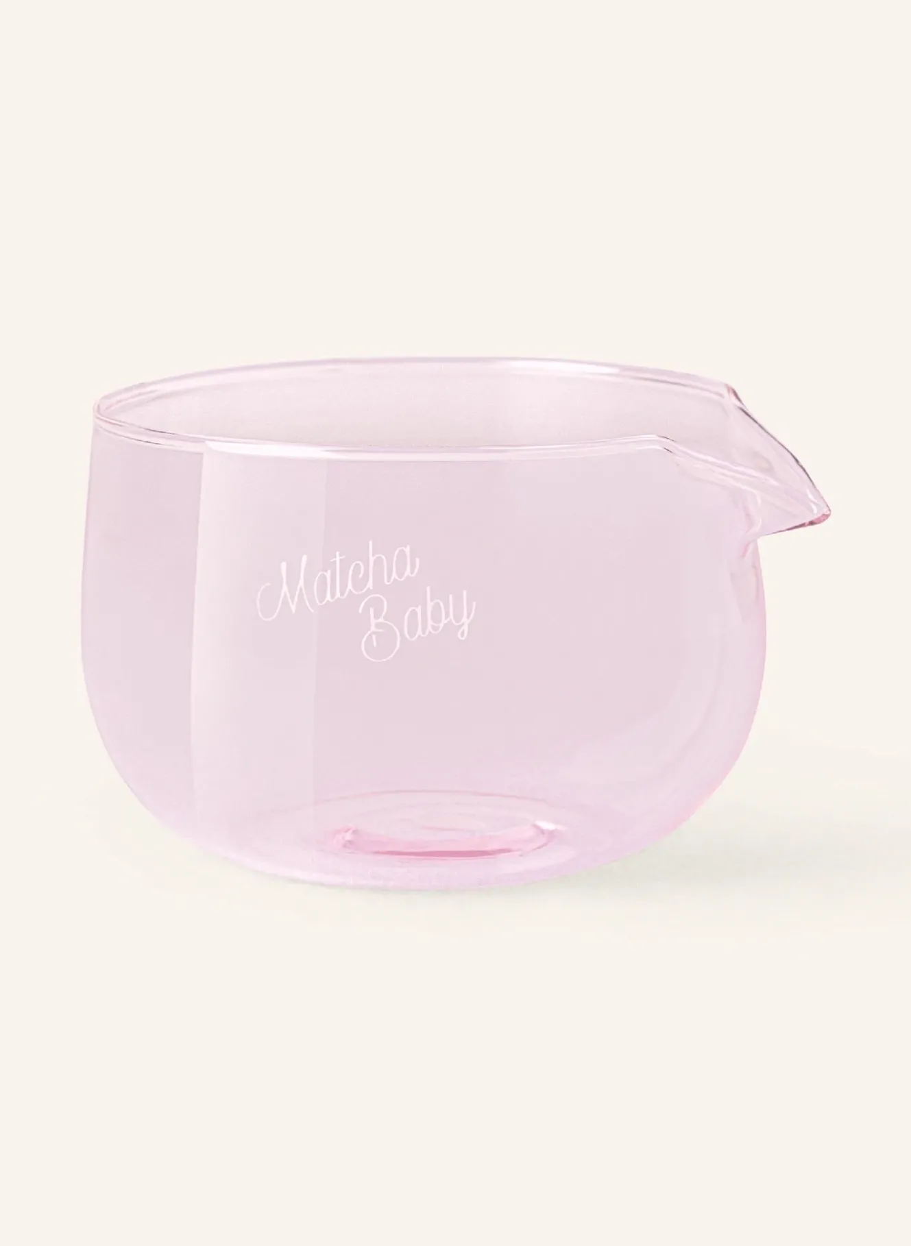 Matcha Baby Traditional Set – mit Rosa Glas-Schale