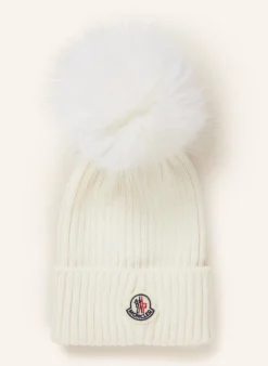 Mütze mit Kunstpelzbommel