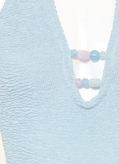 Neckholder-Badeanzug ADIRANA mit Schmuckperlen
