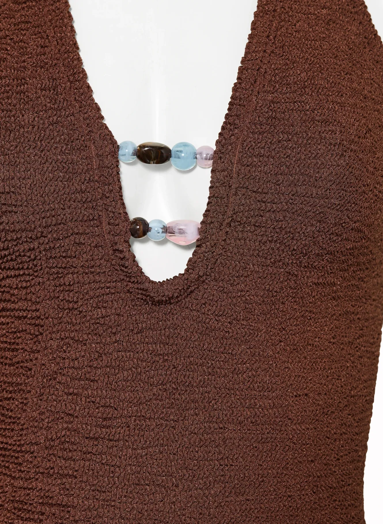 Neckholder-Badeanzug ADIRANA mit Schmuckperlen