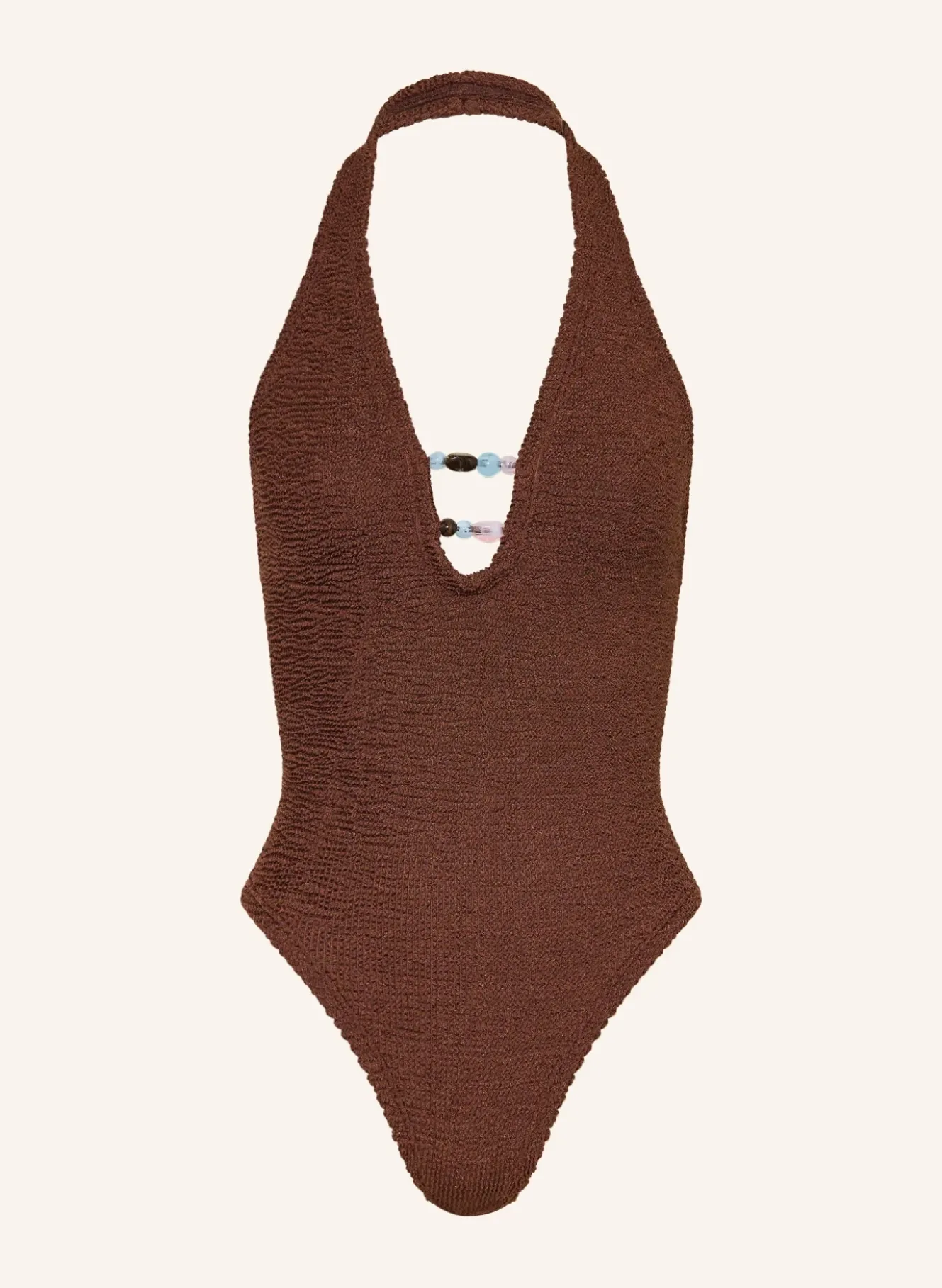 Neckholder-Badeanzug ADIRANA mit Schmuckperlen