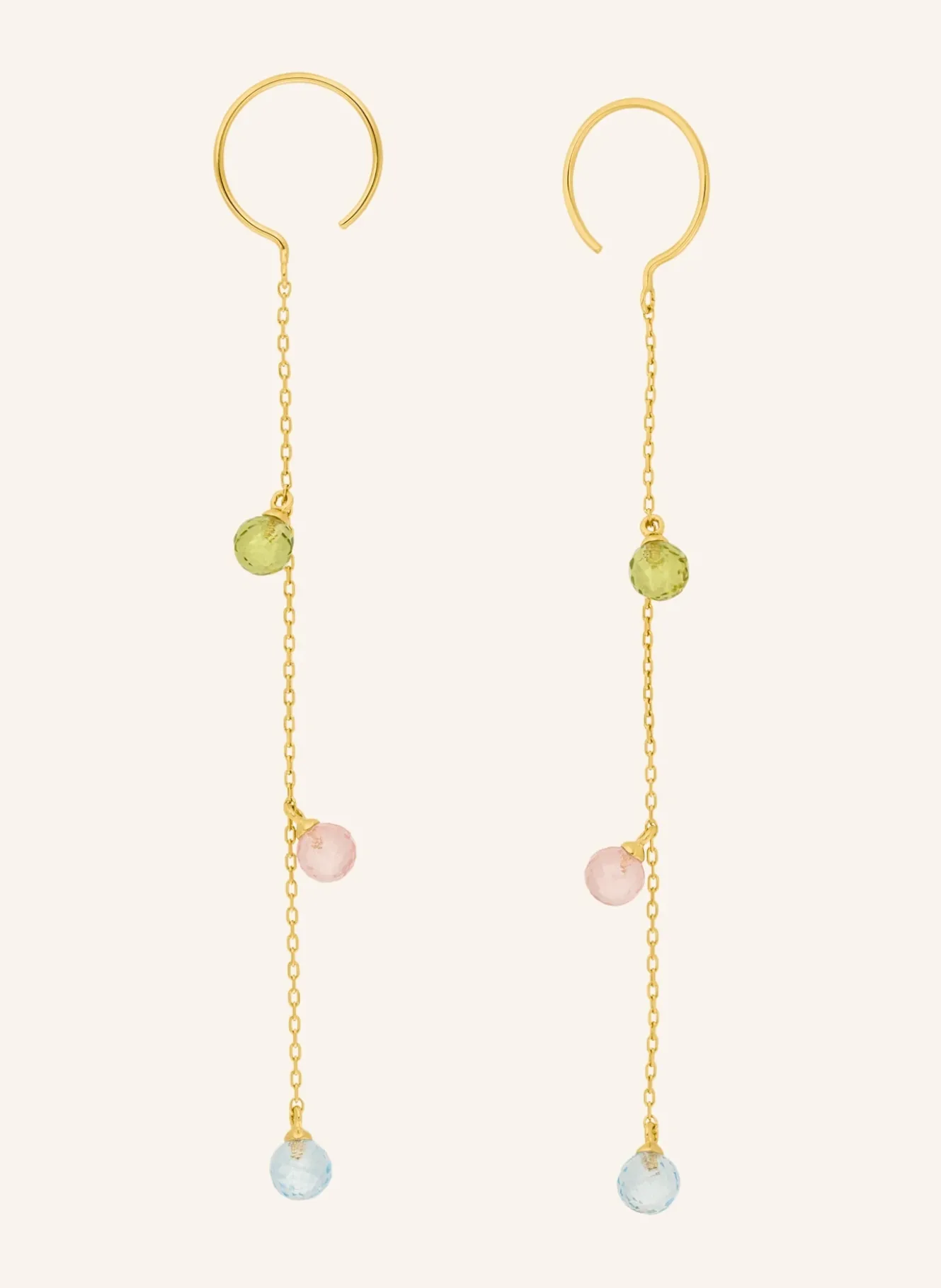 Ohrhänger SWEET GEMS aus 14 Karat Gelbgold