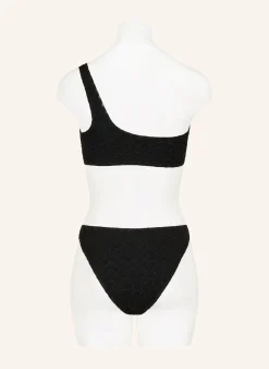 One-Shoulder-Bikini mit Glitzergarn
