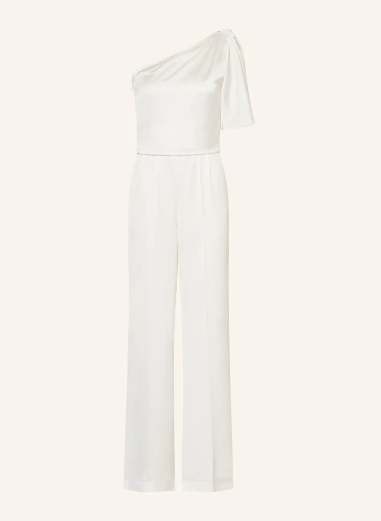 One-Shoulder-Jumpsuit aus Satin