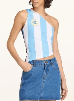 One-Shoulder-Top ARGENTINIEN RECONSTRUCTED BRINGBACK