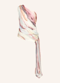 One-Shoulder-Top CAPTURE mit Schmuckperlen