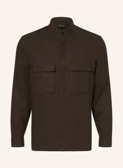 Overjacket aus Leinen