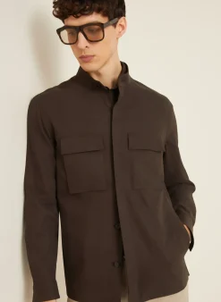 Overjacket aus Leinen