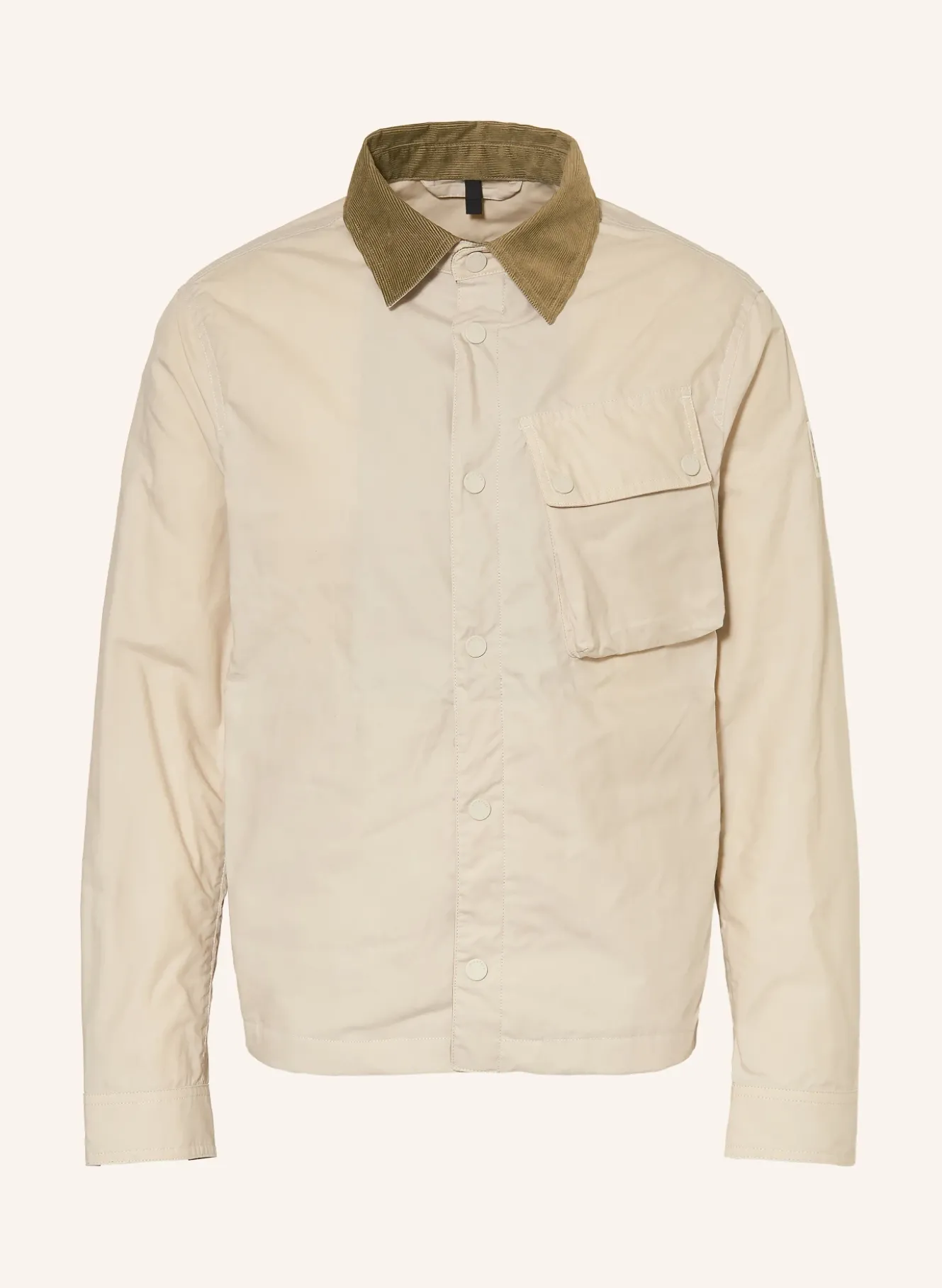 Overjacket im Materialmix