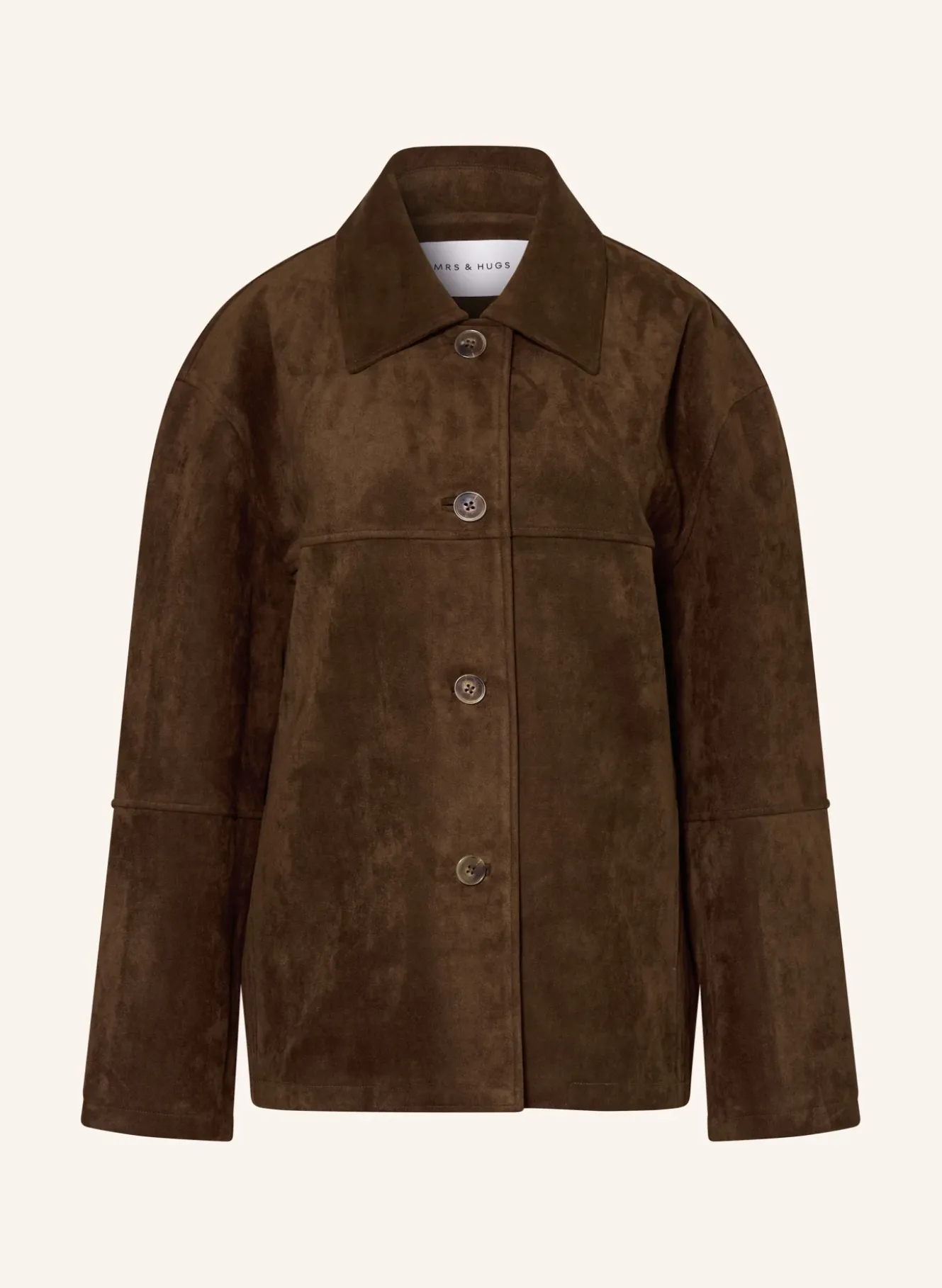 Overjacket in Lederoptik