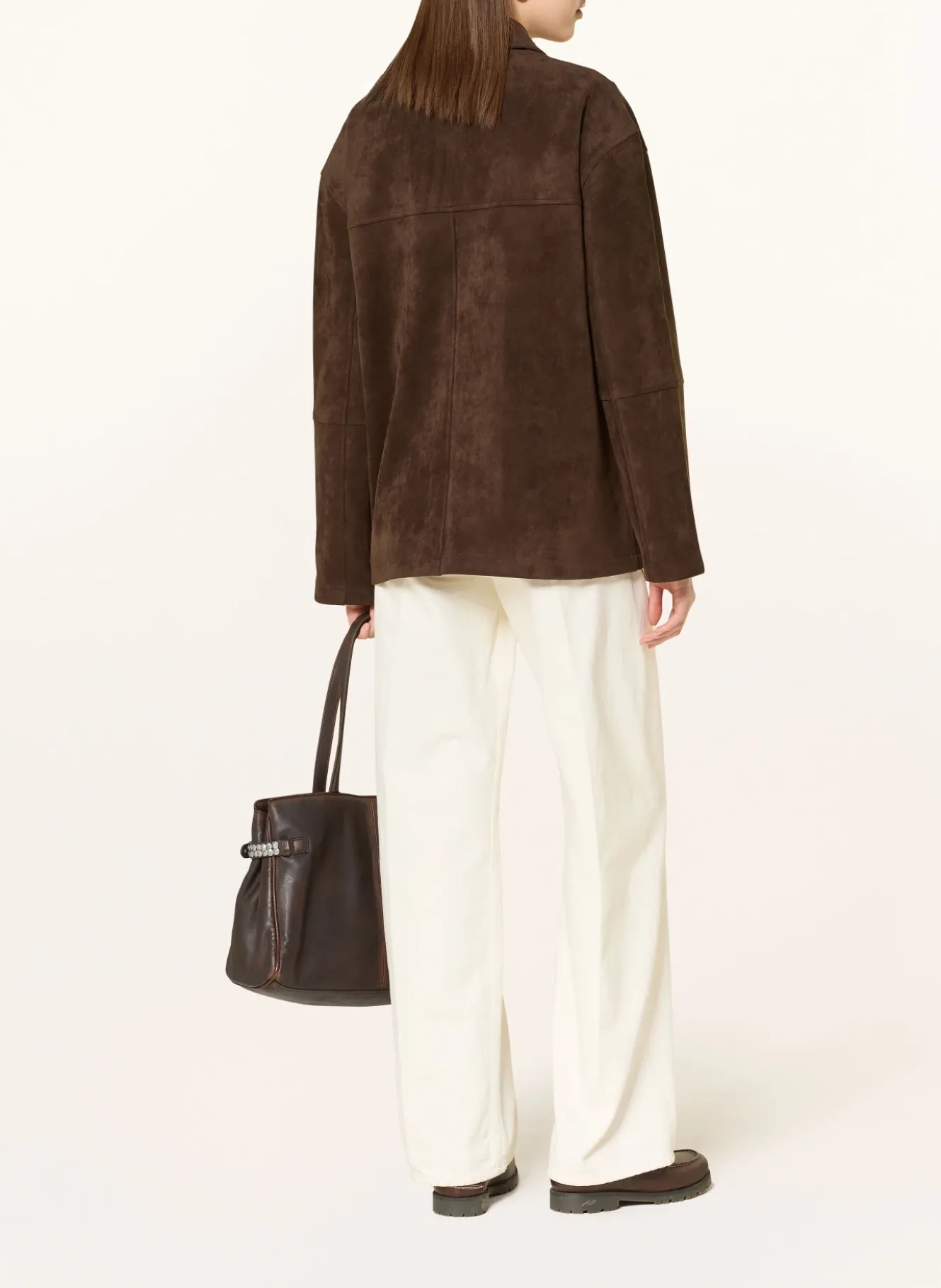 Overjacket in Lederoptik