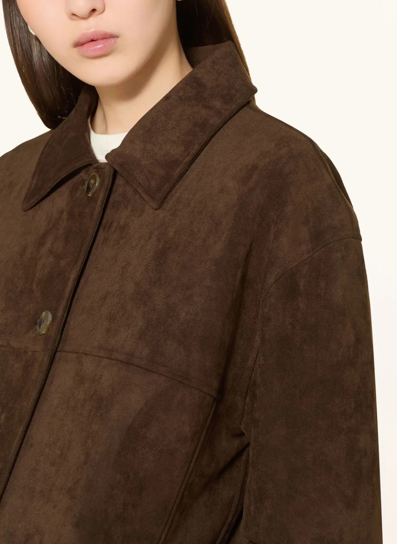 Overjacket in Lederoptik