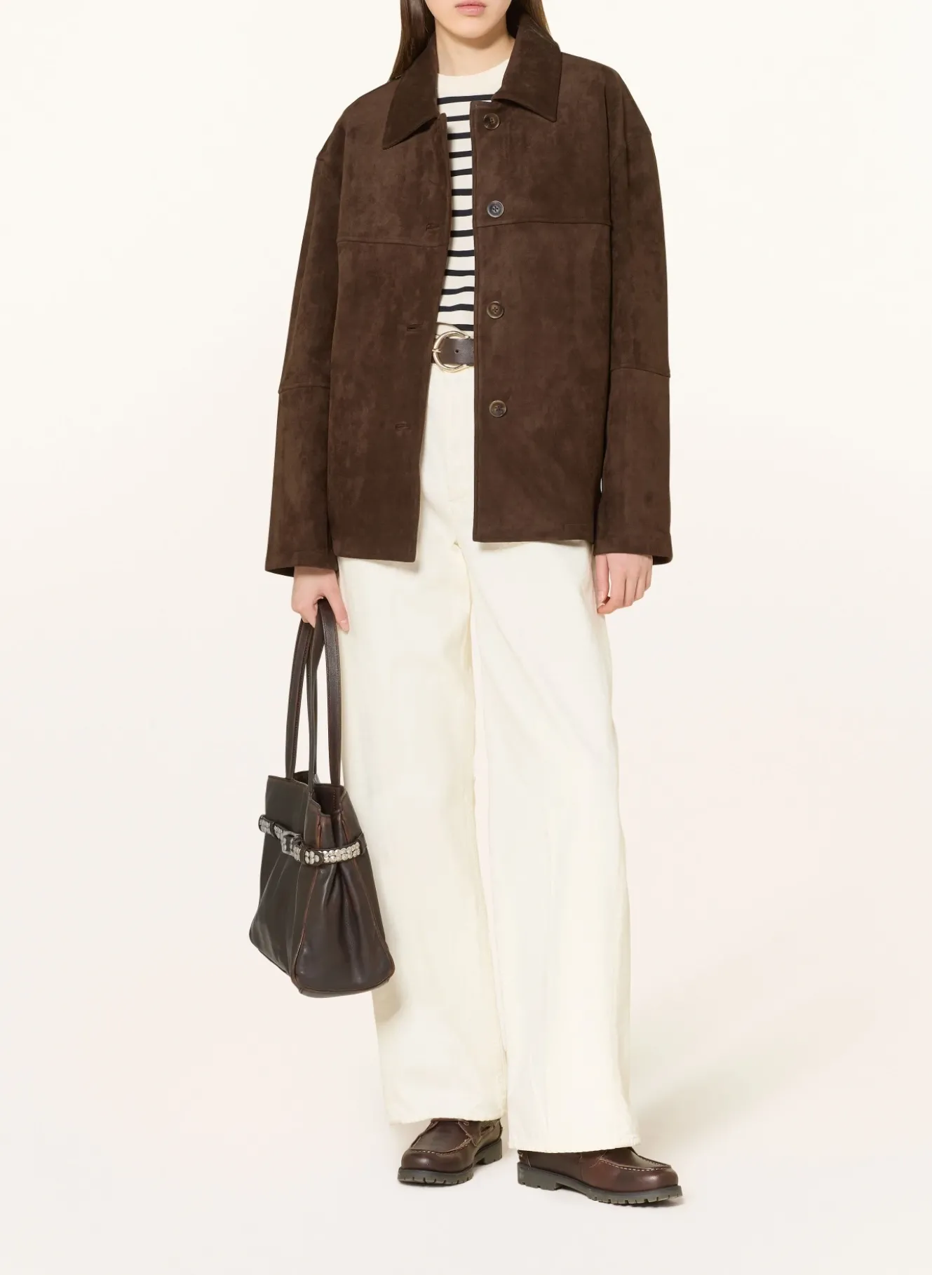 Overjacket in Lederoptik