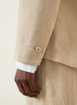 Overjacket LA VESTE PASTRO mit Leinen