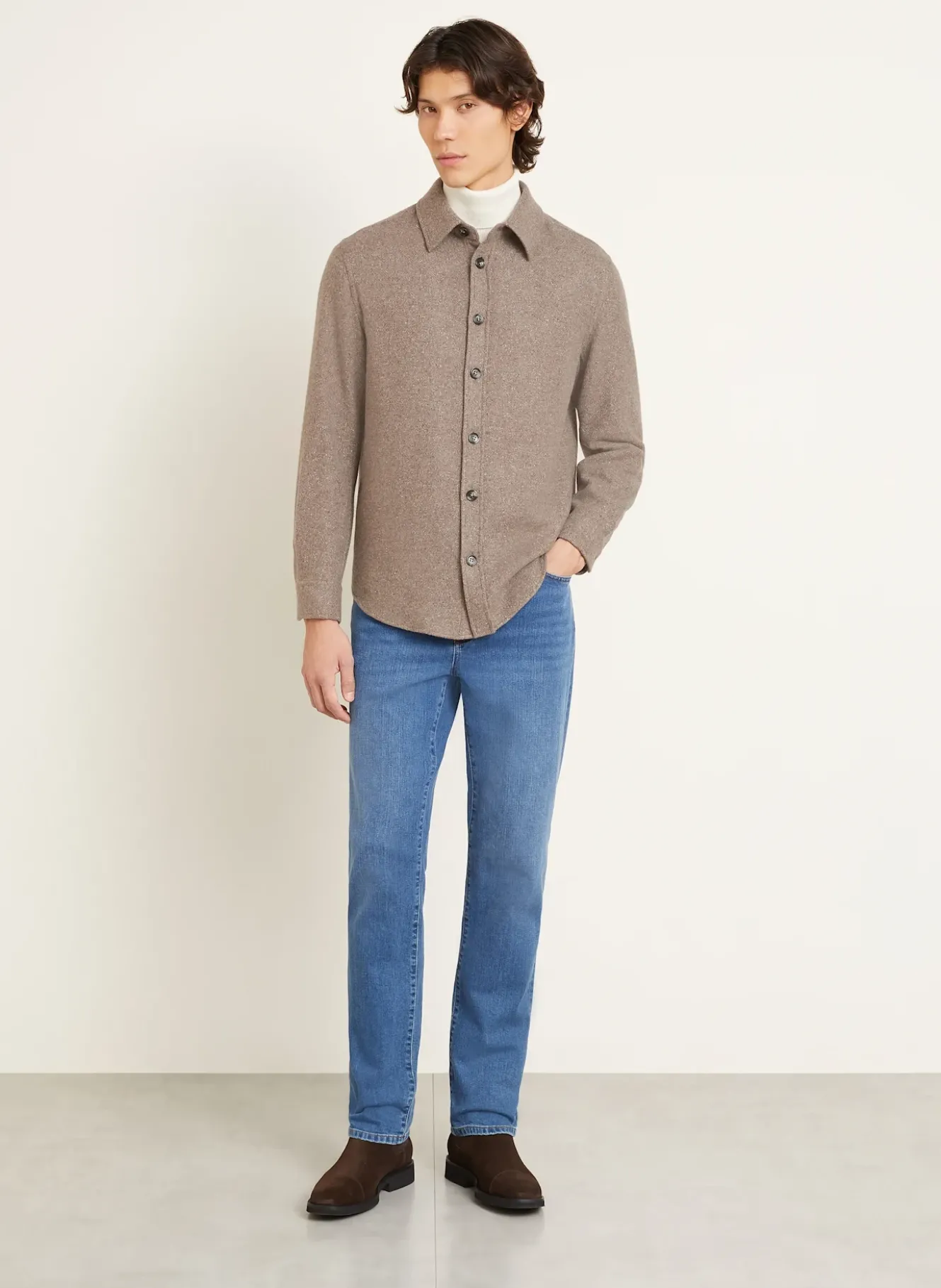 Overjacket mit Cashmere und Seide