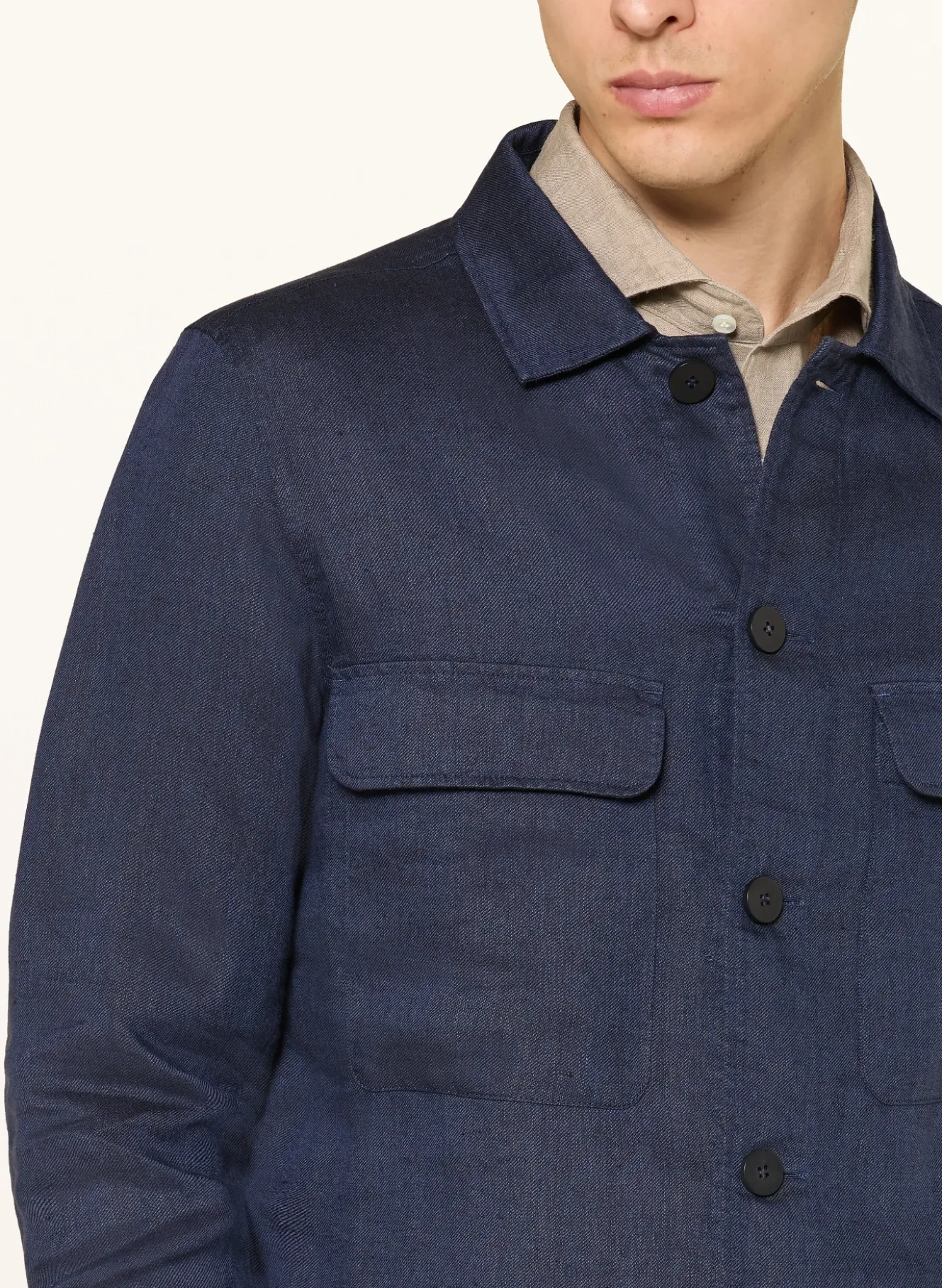 Overshirt aus Leinen