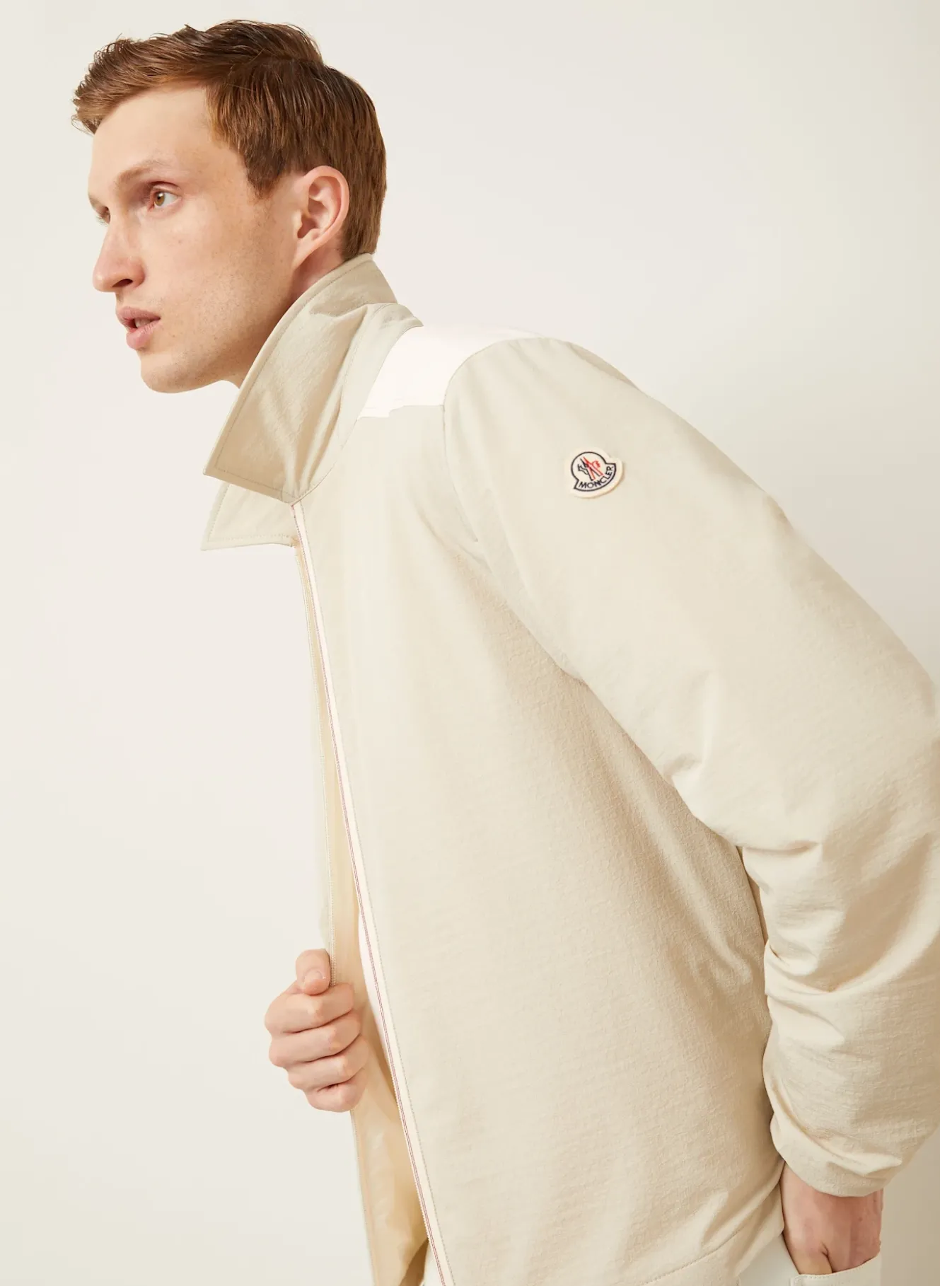 Overshirt im Materialmix