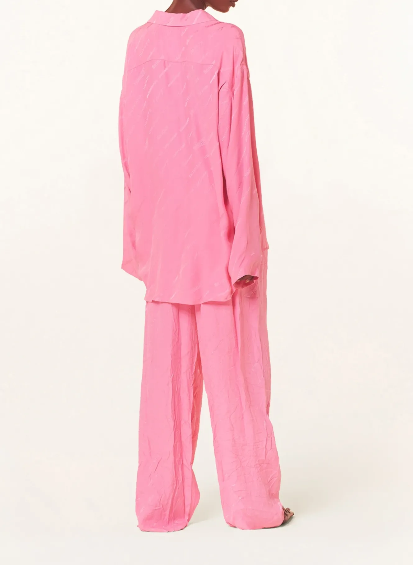 Oversized-Hemdbluse aus Seide