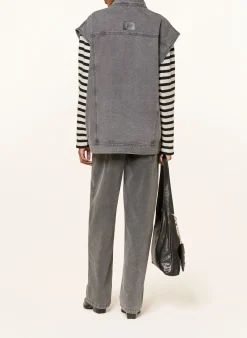Oversized-Jeansweste