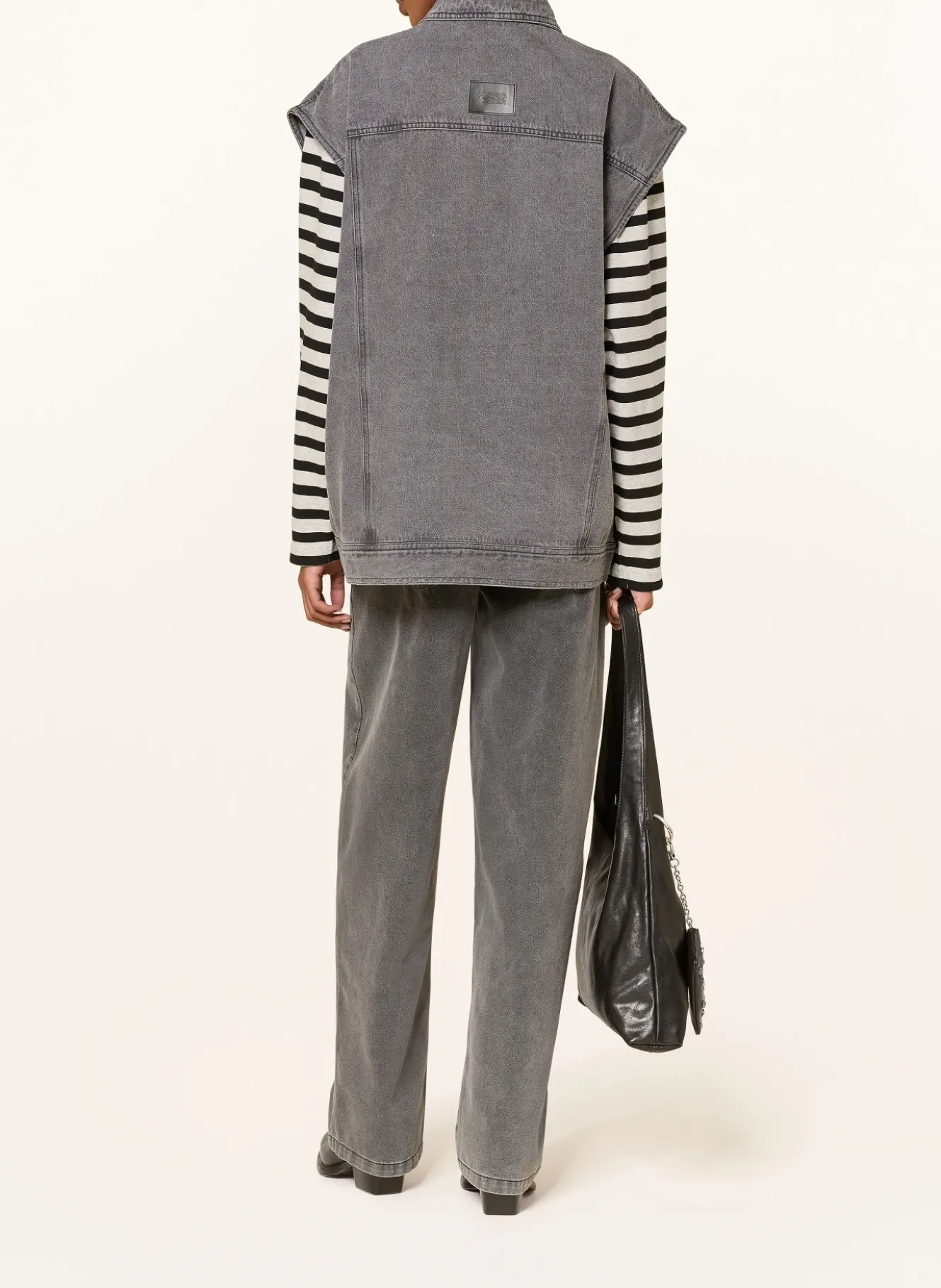 Oversized-Jeansweste