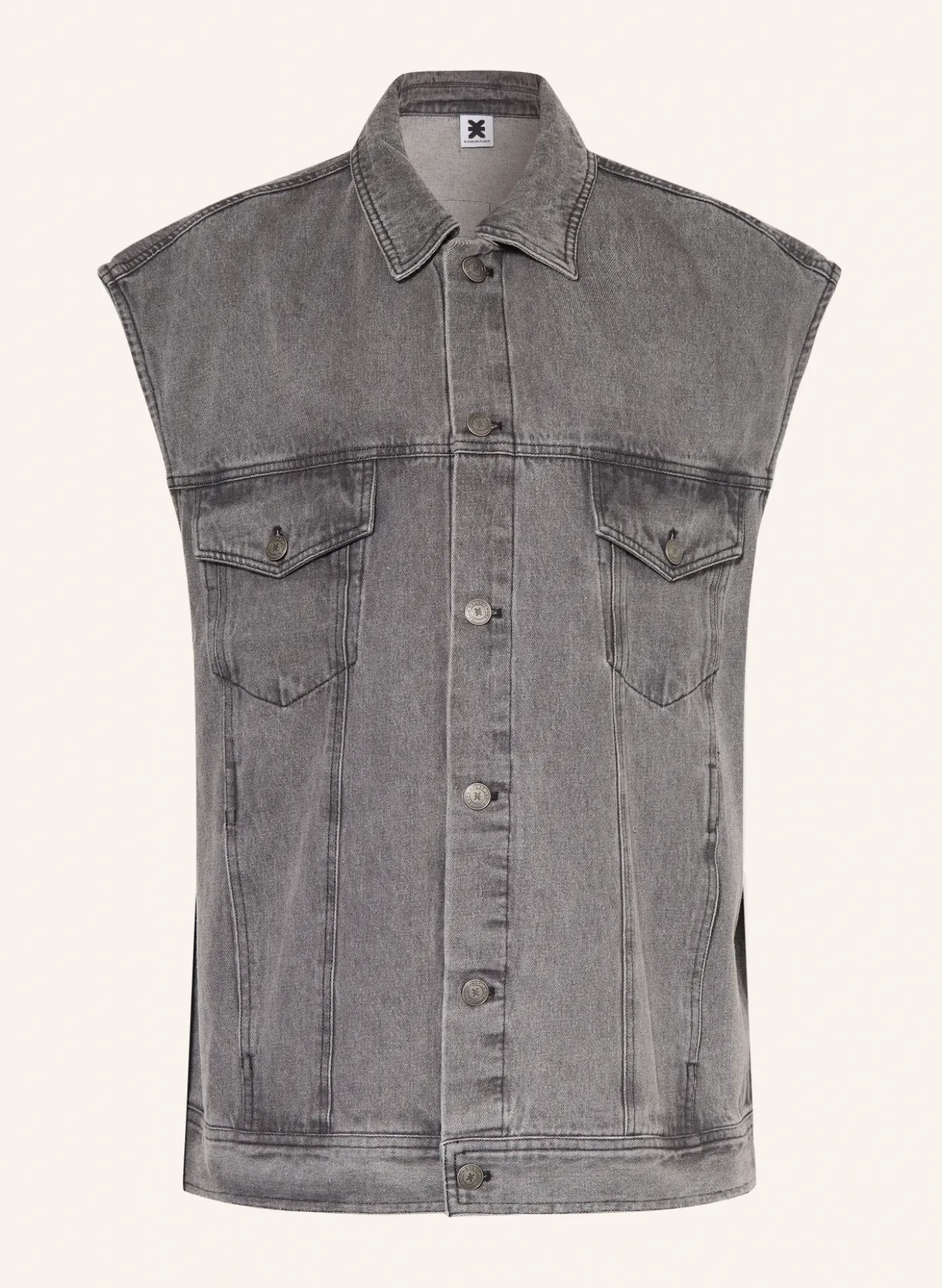 Oversized-Jeansweste