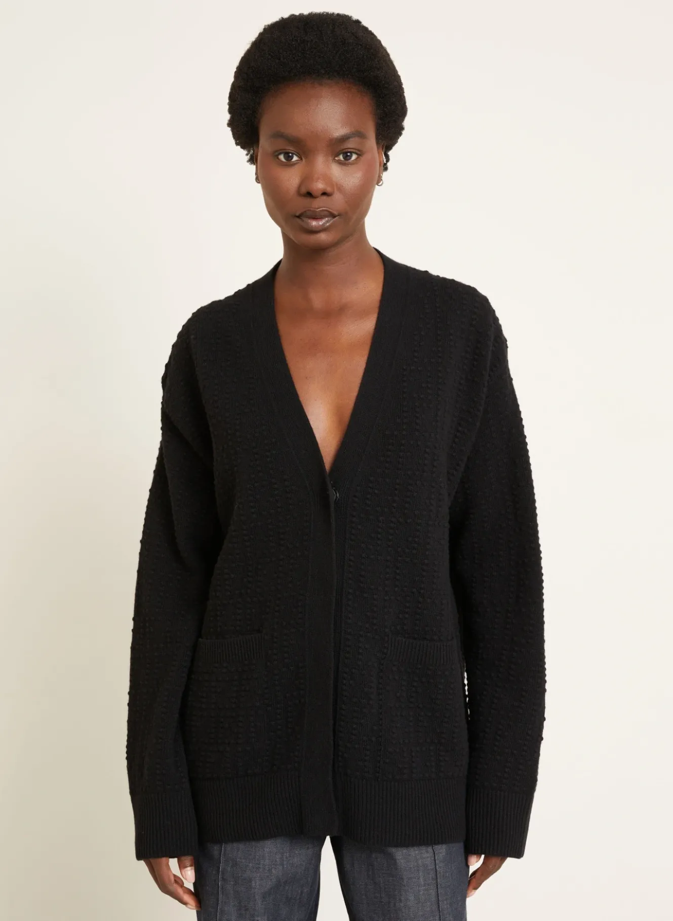 Oversized-Strickjacke