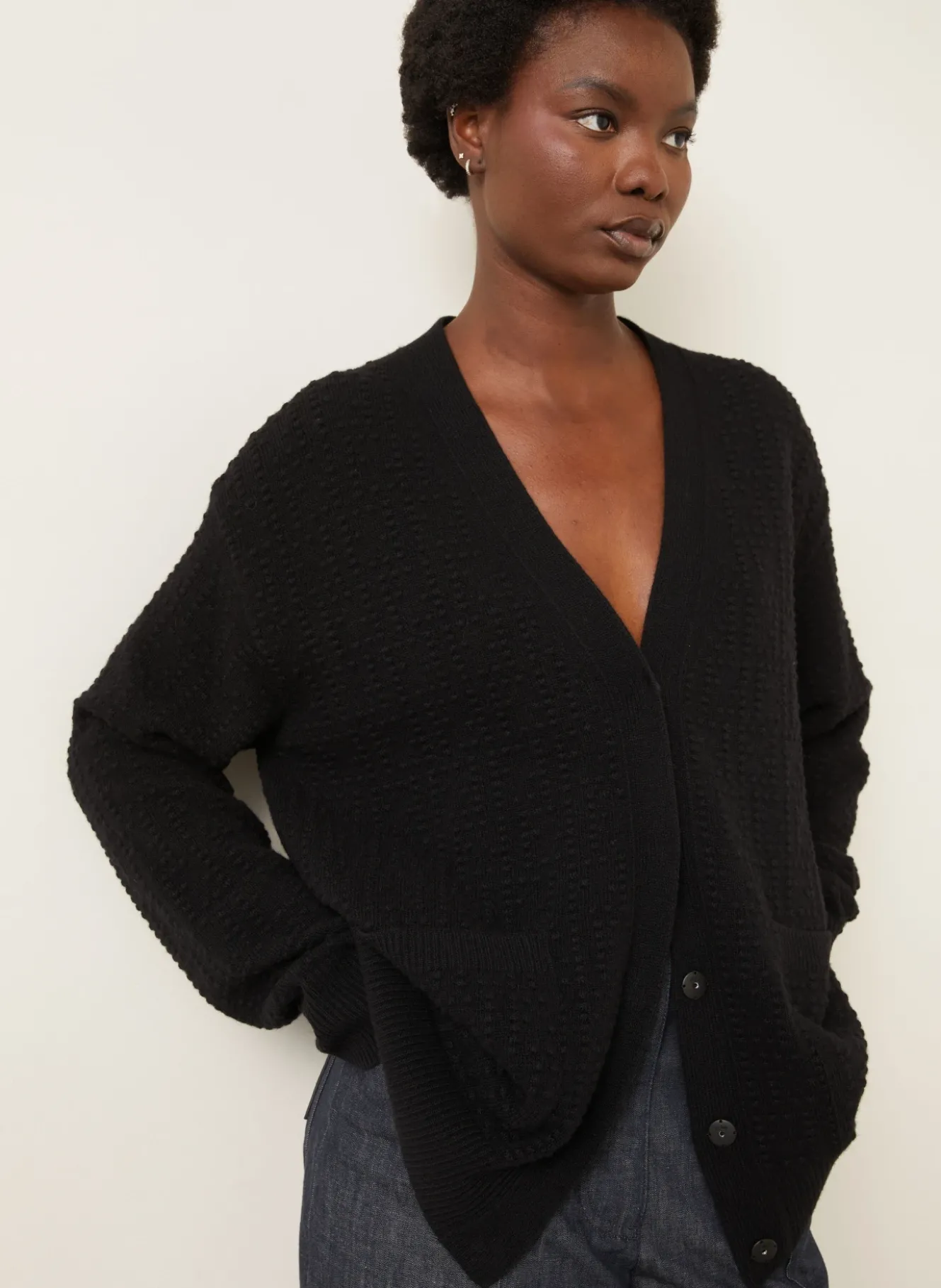 Oversized-Strickjacke