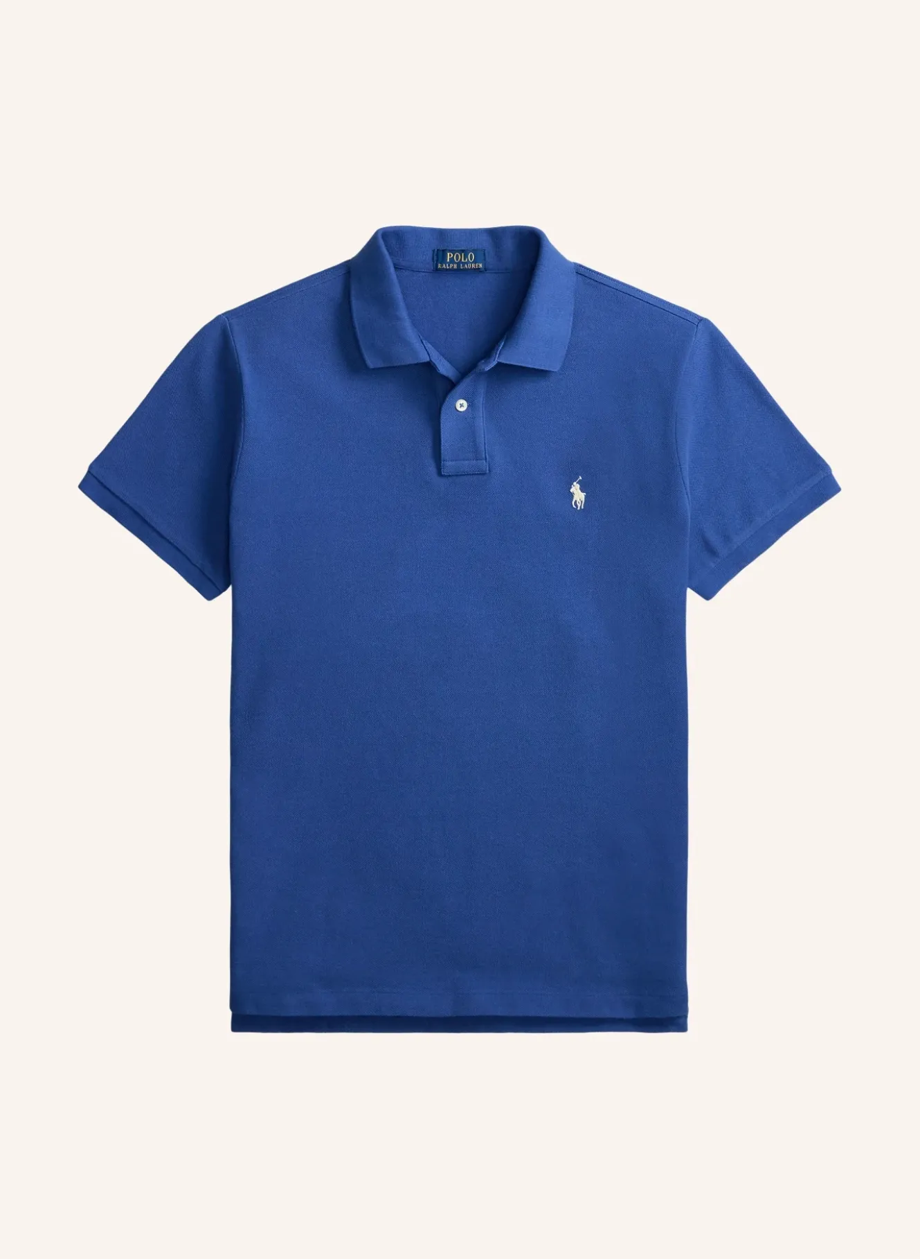 Piqué-Poloshirt Custom Slim Fit
