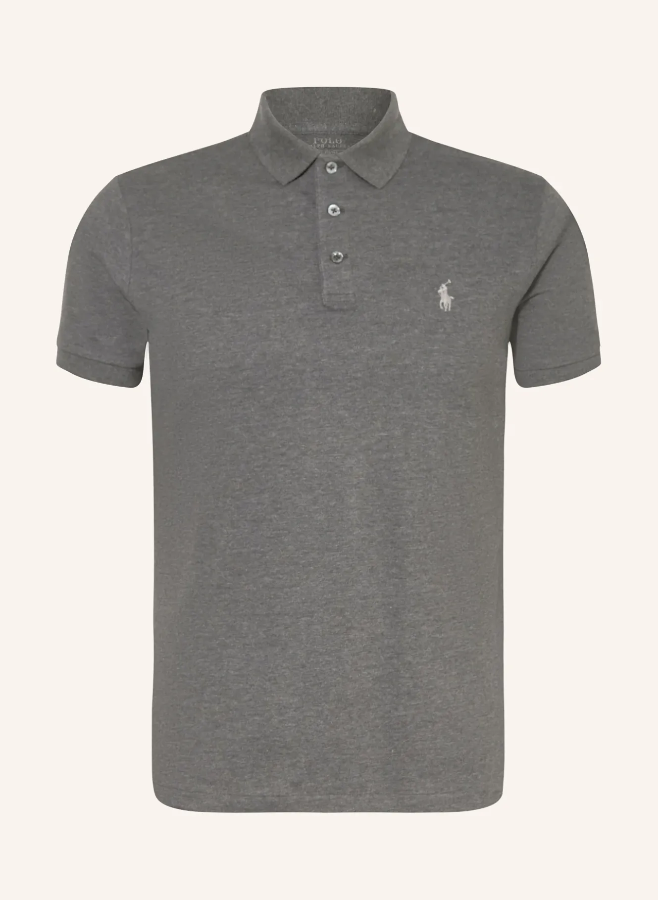 Piqué-Poloshirt Custom Slim Fit