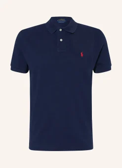 Piqué-Poloshirt Custom Slim Fit