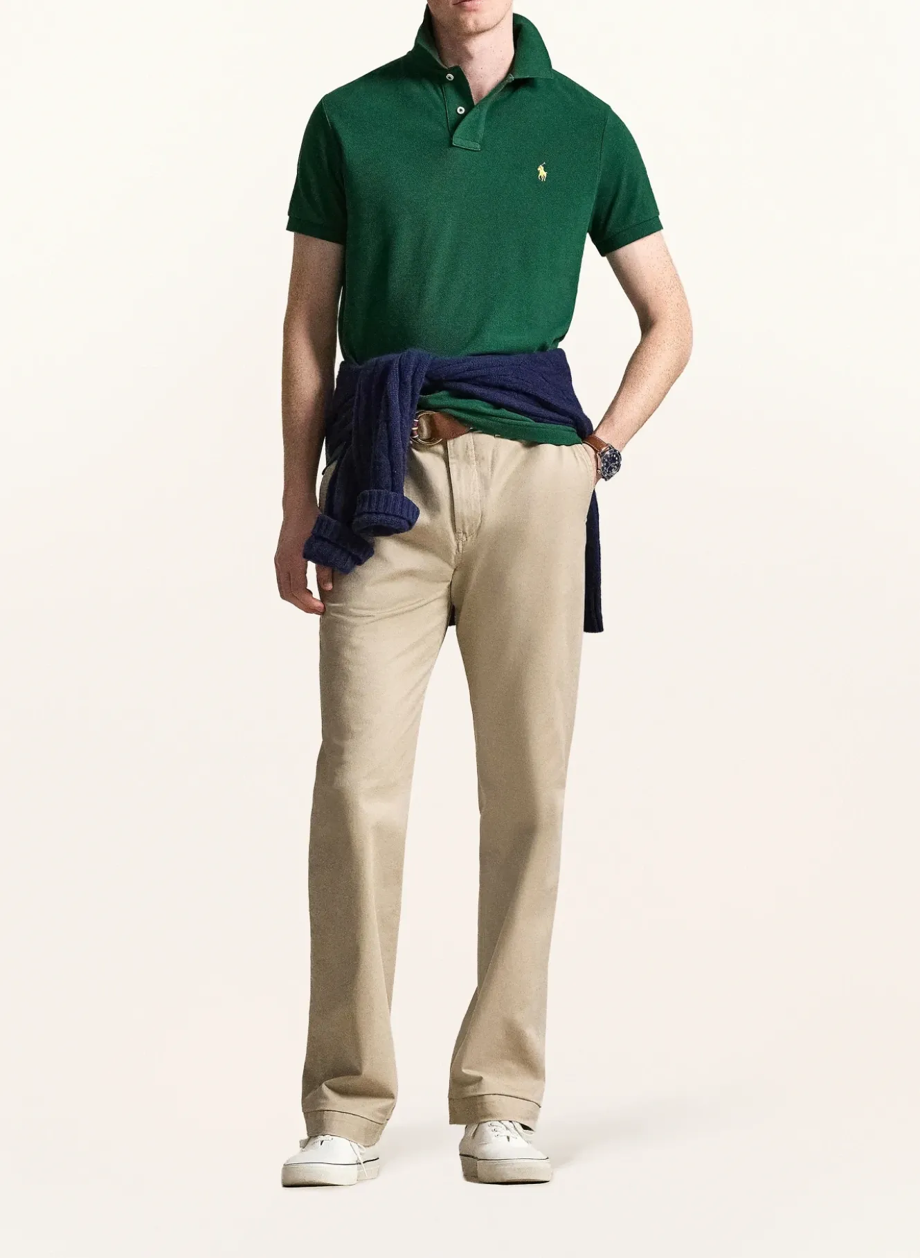 Piqué-Poloshirt Custom Slim Fit