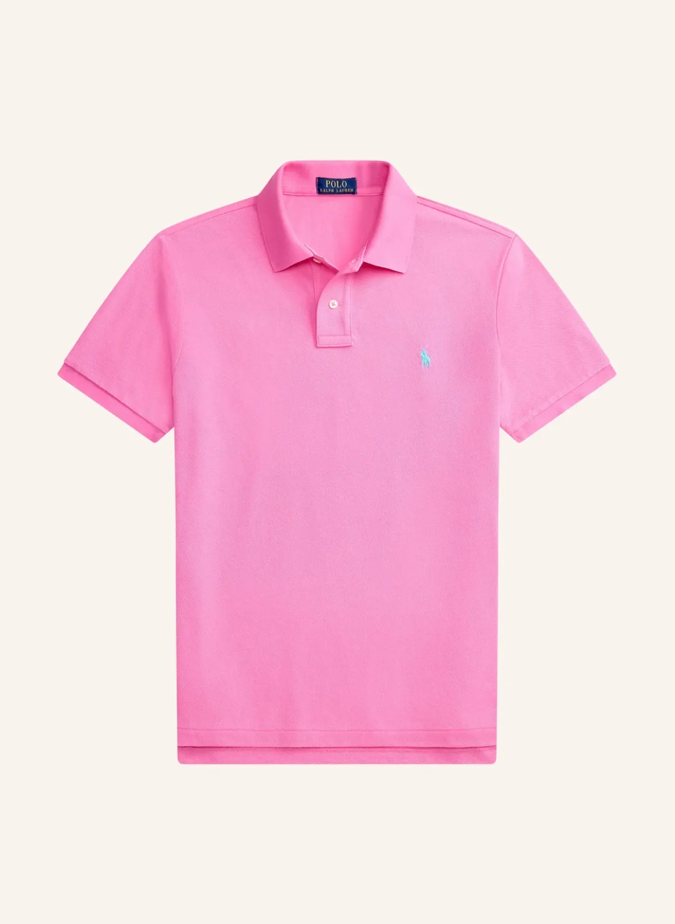 Piqué-Poloshirt Custom Slim Fit