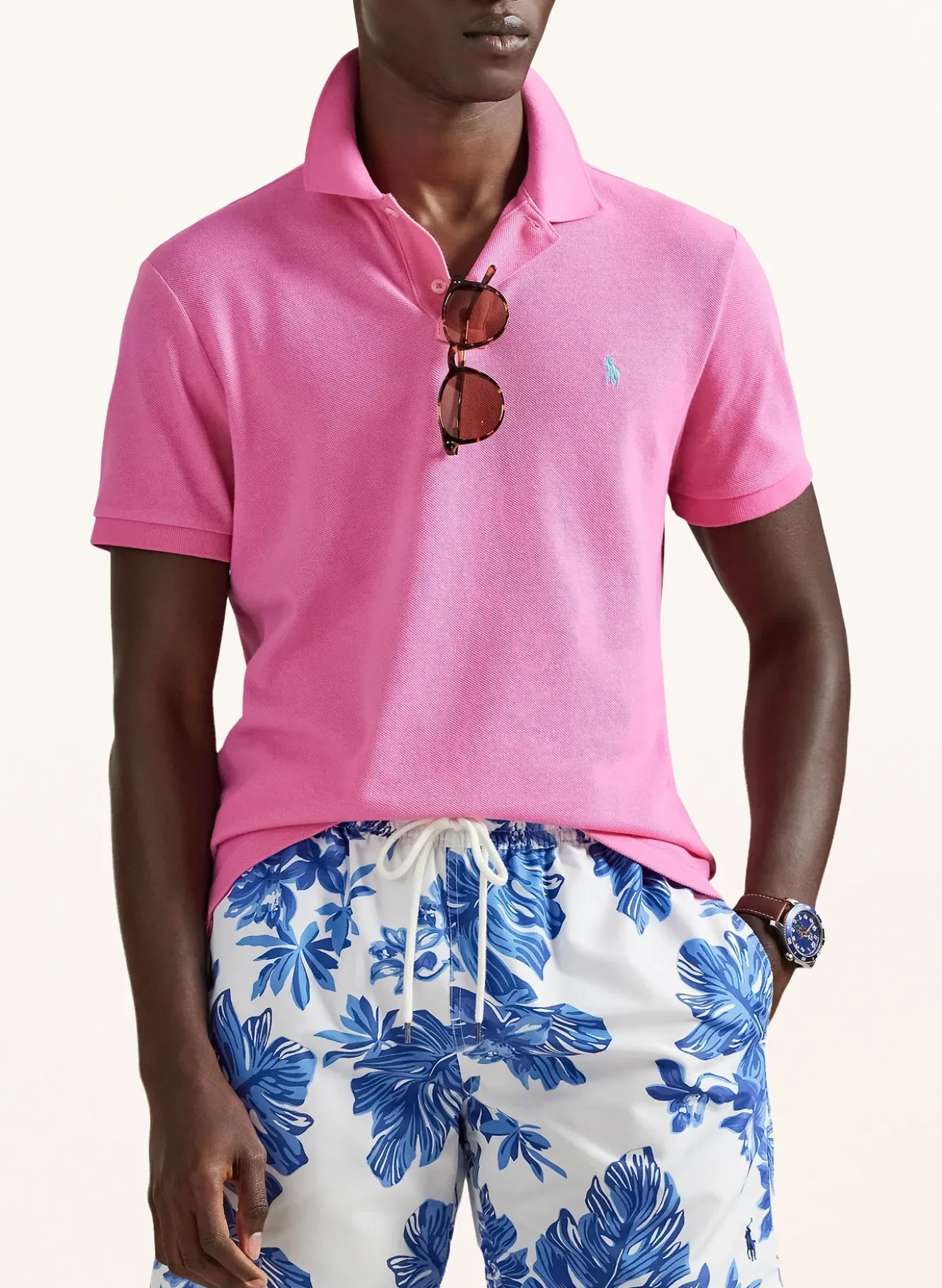 Piqué-Poloshirt Custom Slim Fit