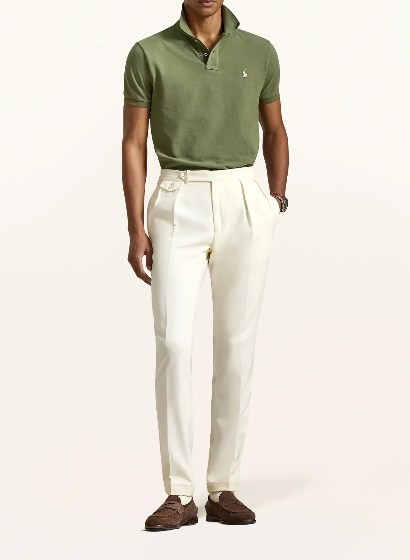 Piqué-Poloshirt Custom Slim Fit