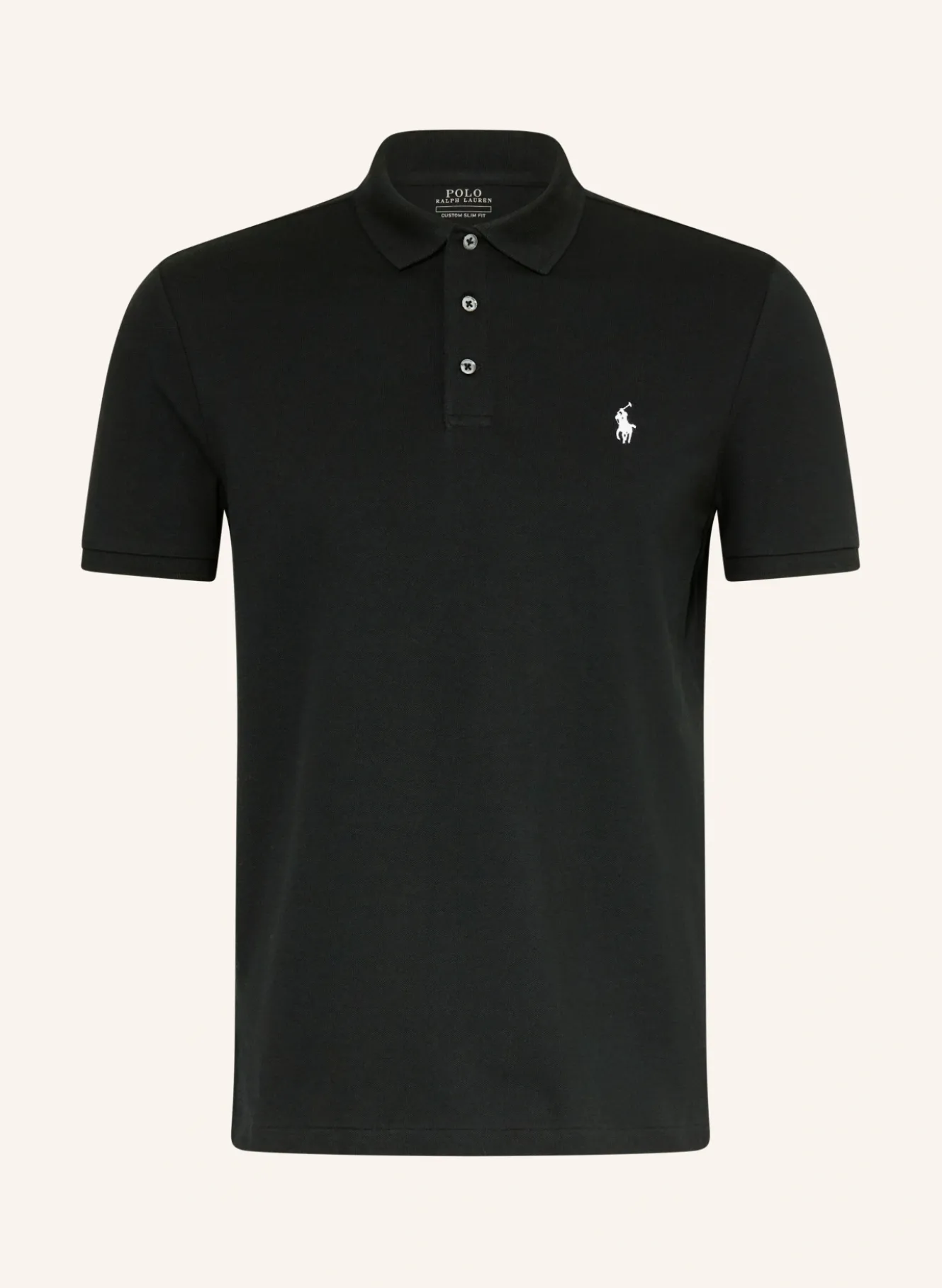Piqué-Poloshirt Custom Slim Fit