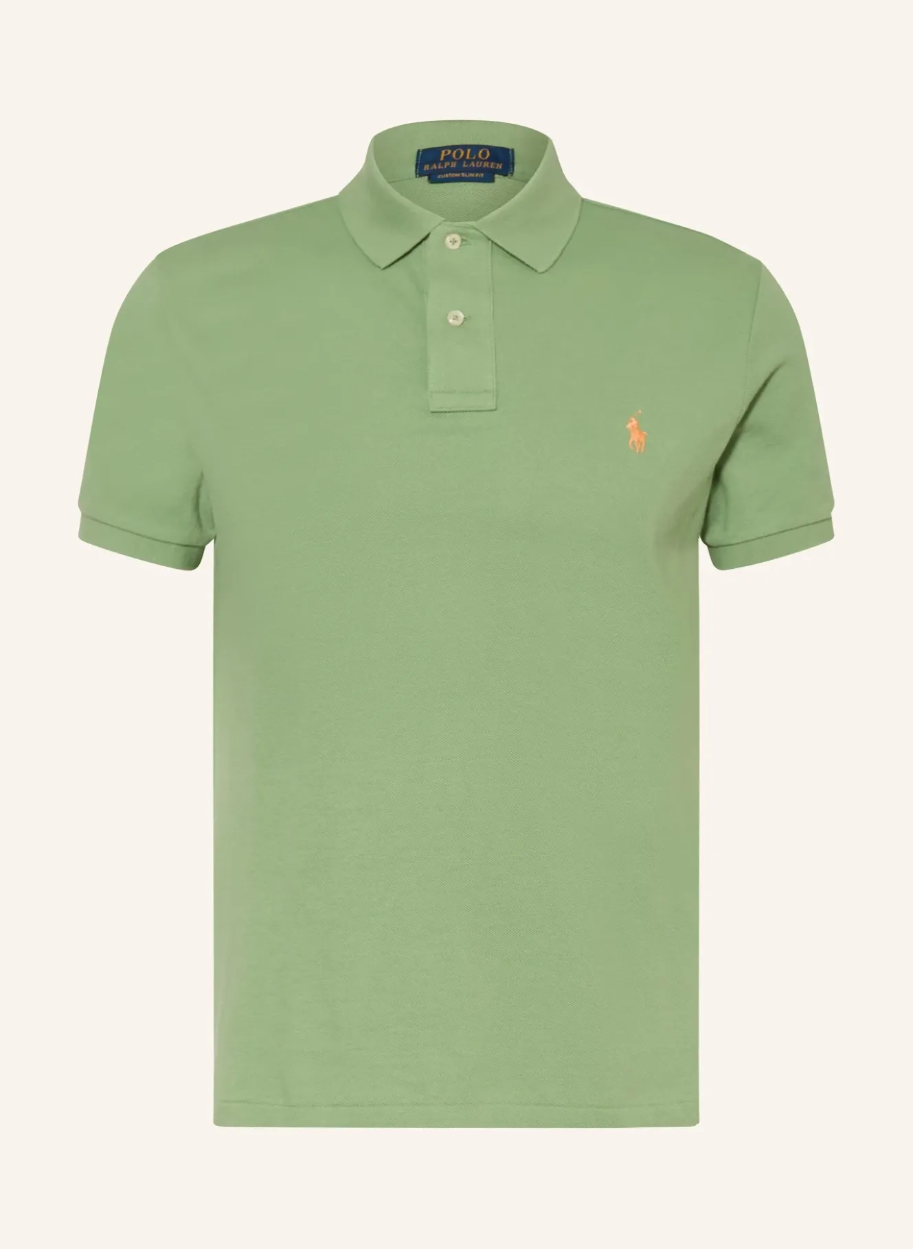 Piqué-Poloshirt Custom Slim Fit