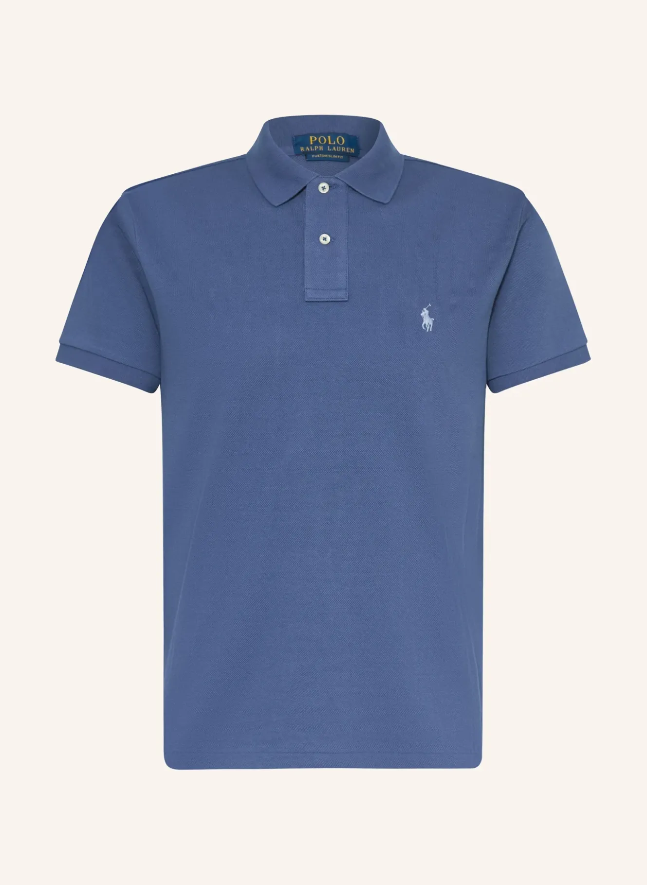 Piqué-Poloshirt Custom Slim Fit