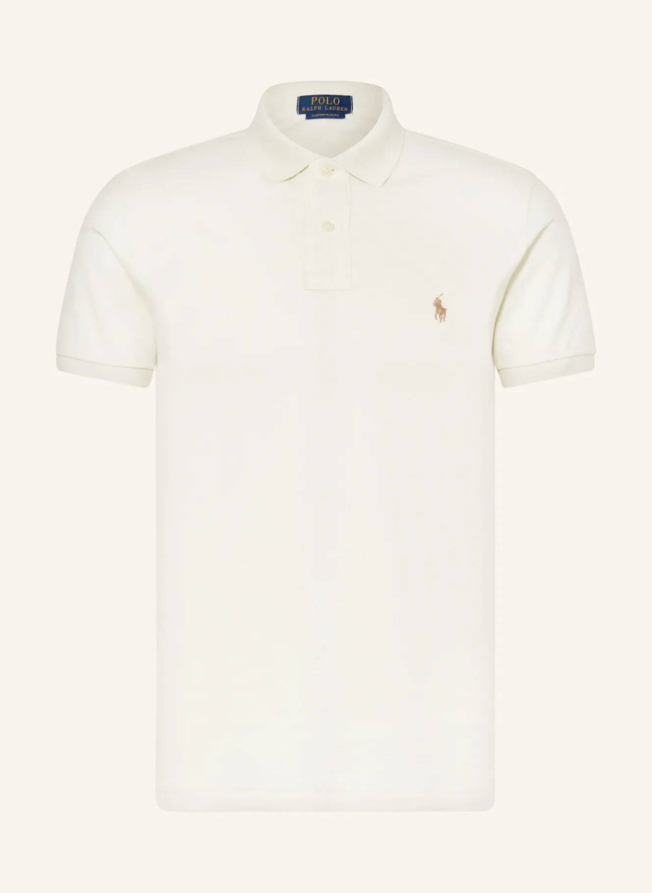 Piqué-Poloshirt Custom Slim Fit