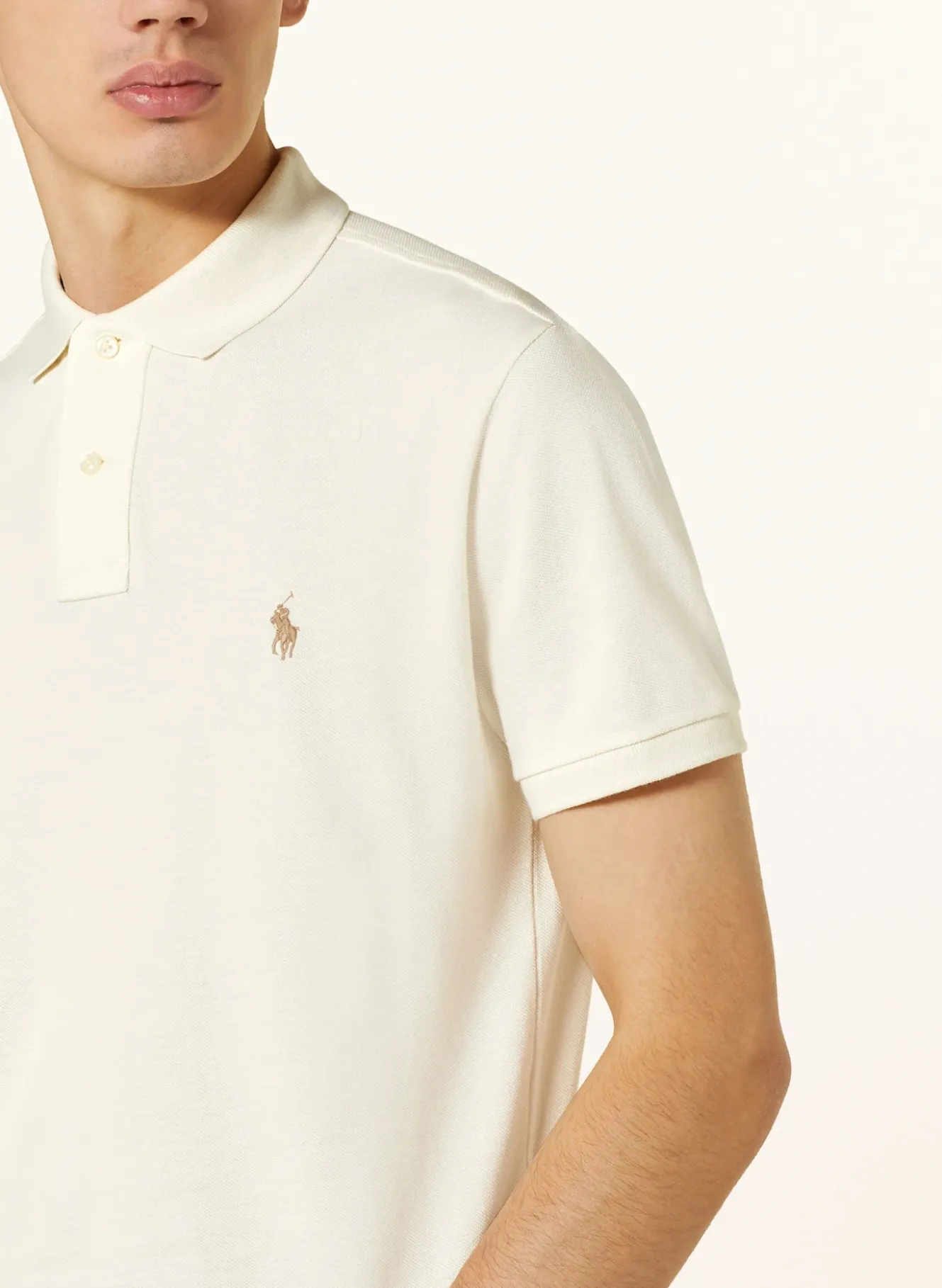 Piqué-Poloshirt Custom Slim Fit