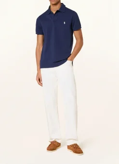 Piqué-Poloshirt Custom Slim Fit