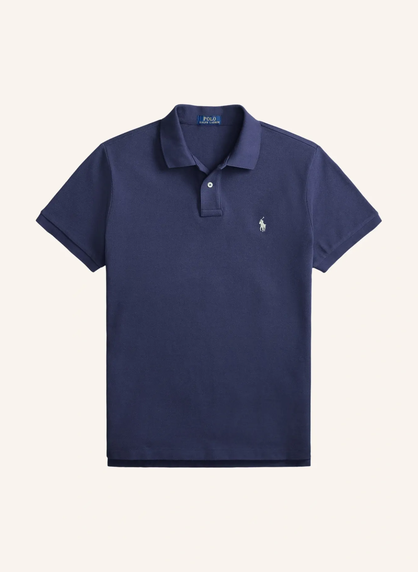 Piqué-Poloshirt Custom Slim Fit